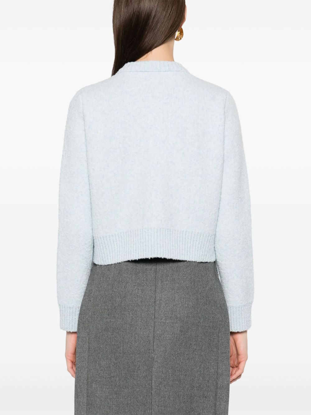 Bouclé wool cardigan