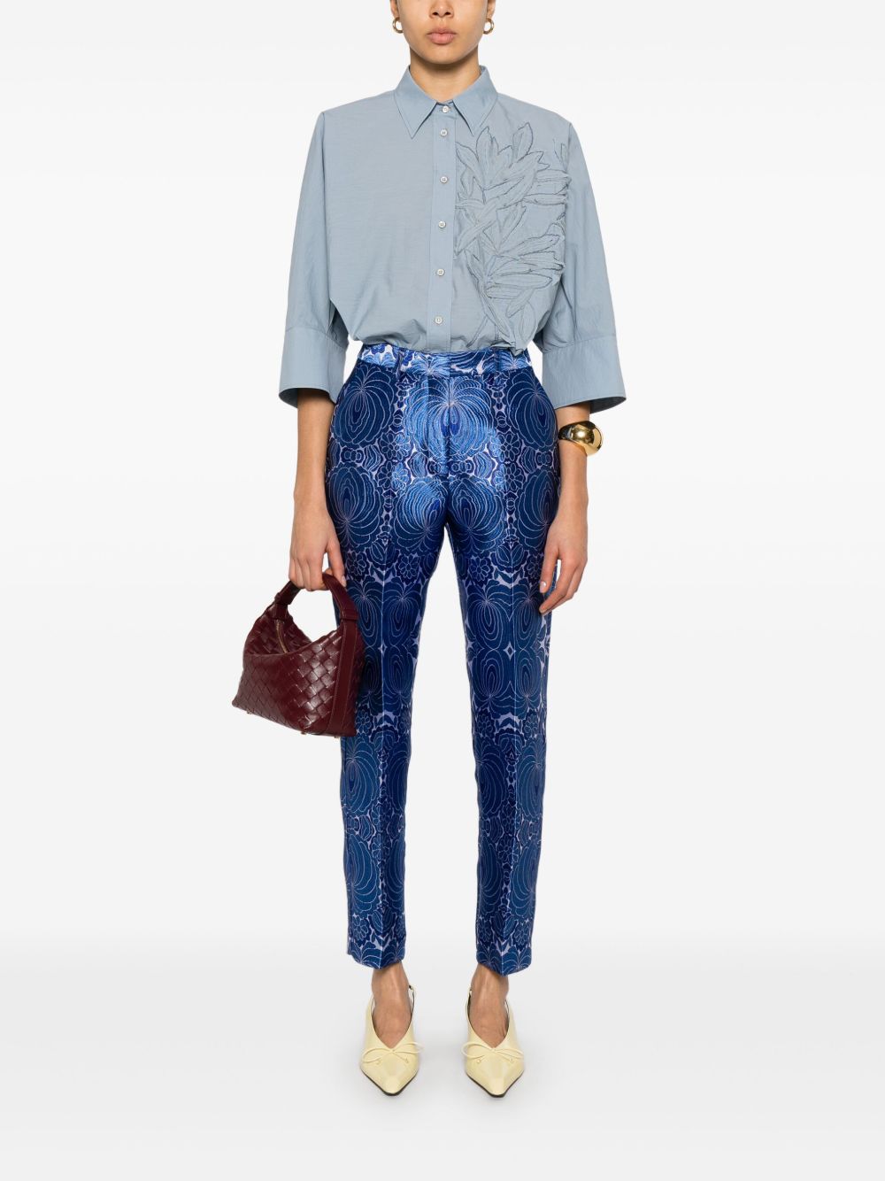Embroidered cotton shirt