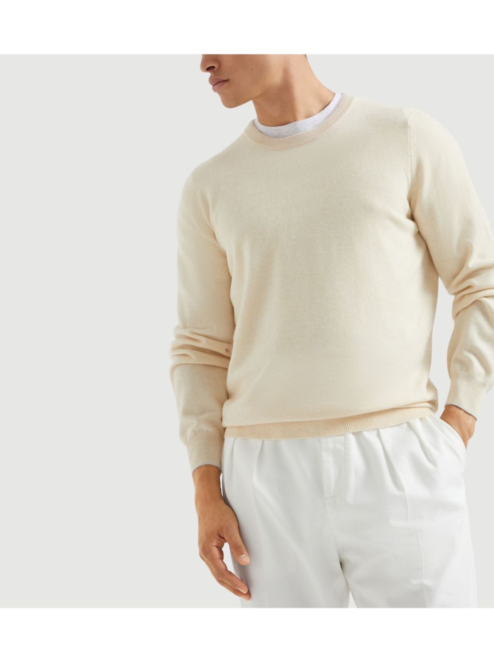 Cashmere crewneck sweater
