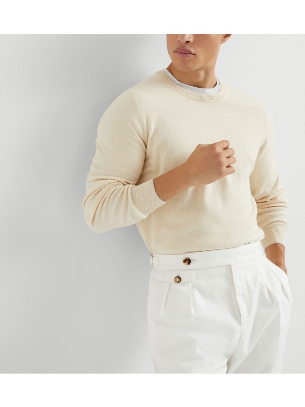 Cashmere crewneck sweater