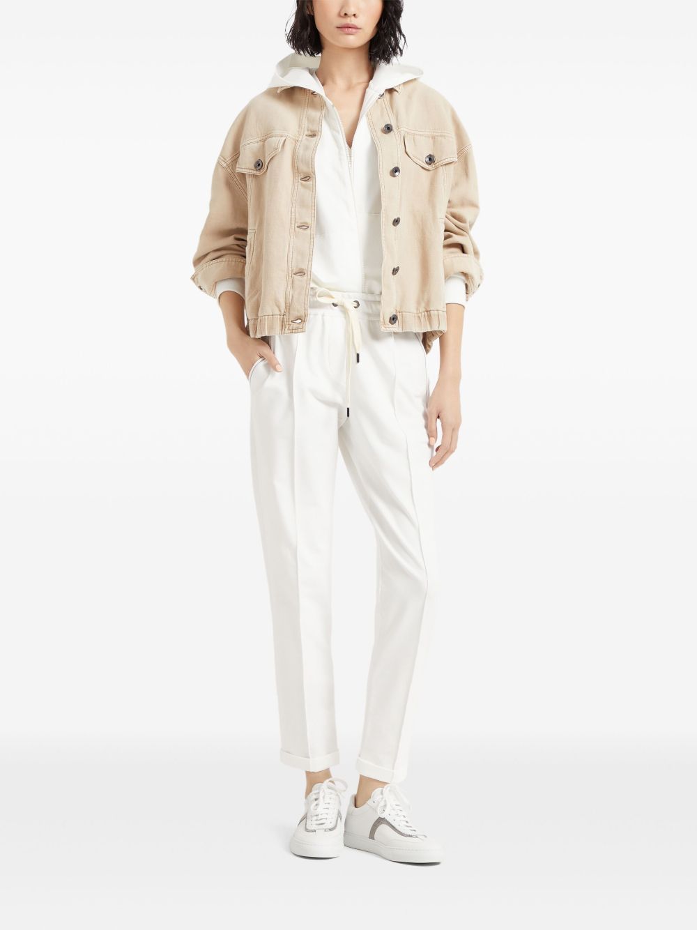 Cotton v-necked top