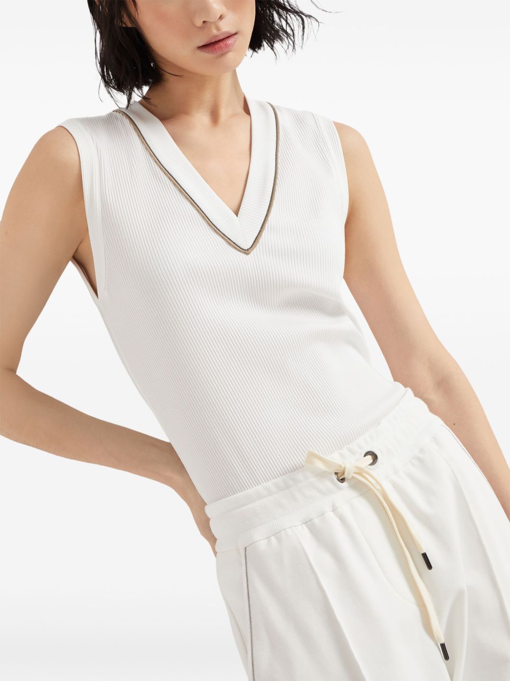 Cotton v-necked top