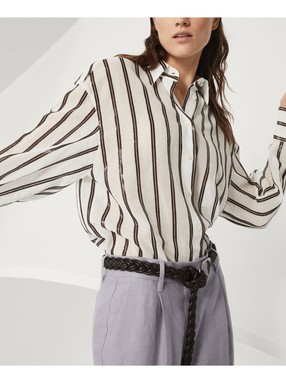 Striped cotton shirt