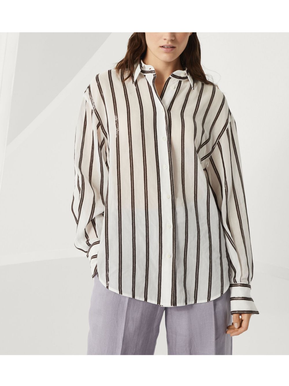 Striped cotton shirt