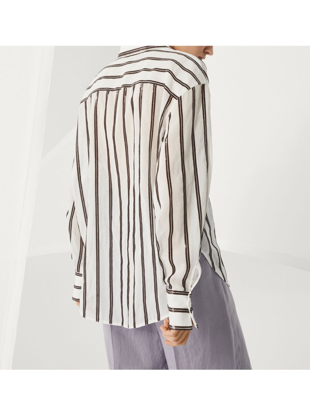 Striped cotton shirt