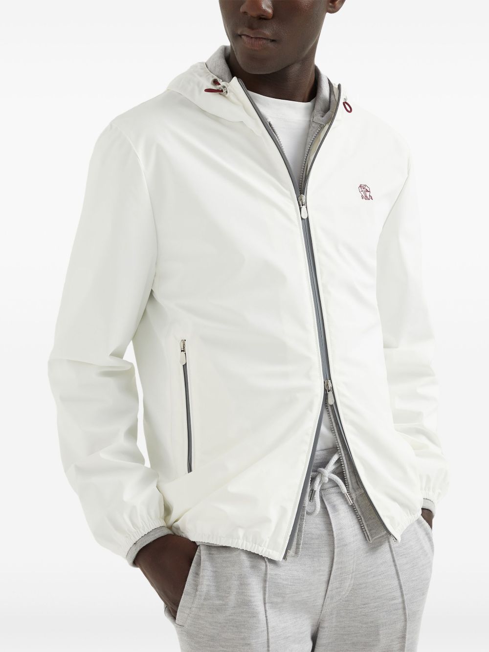 Nylon blouson jacket