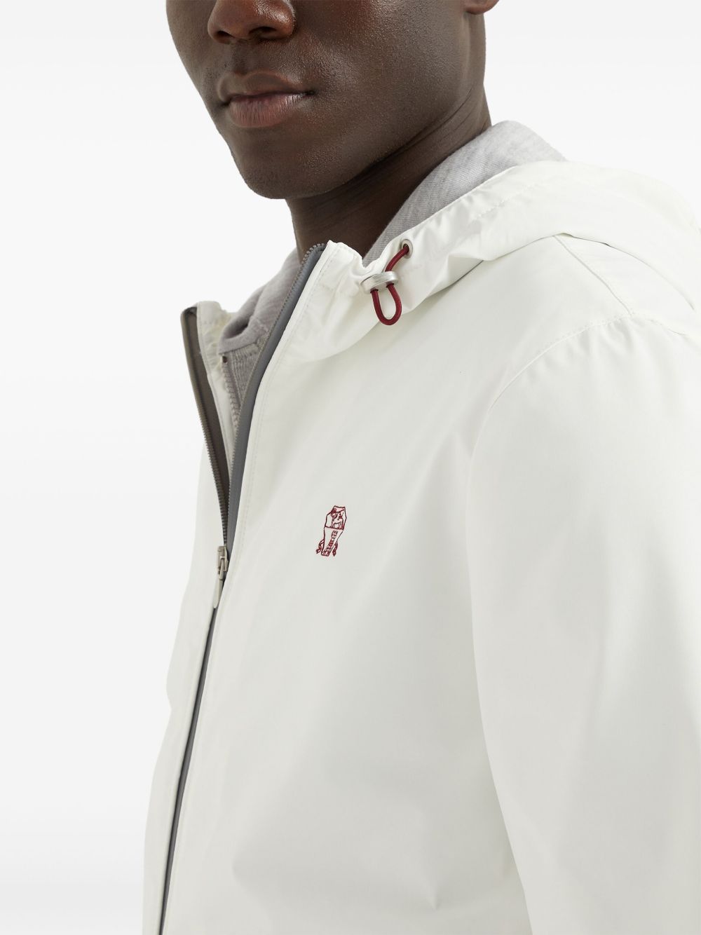 Nylon blouson jacket