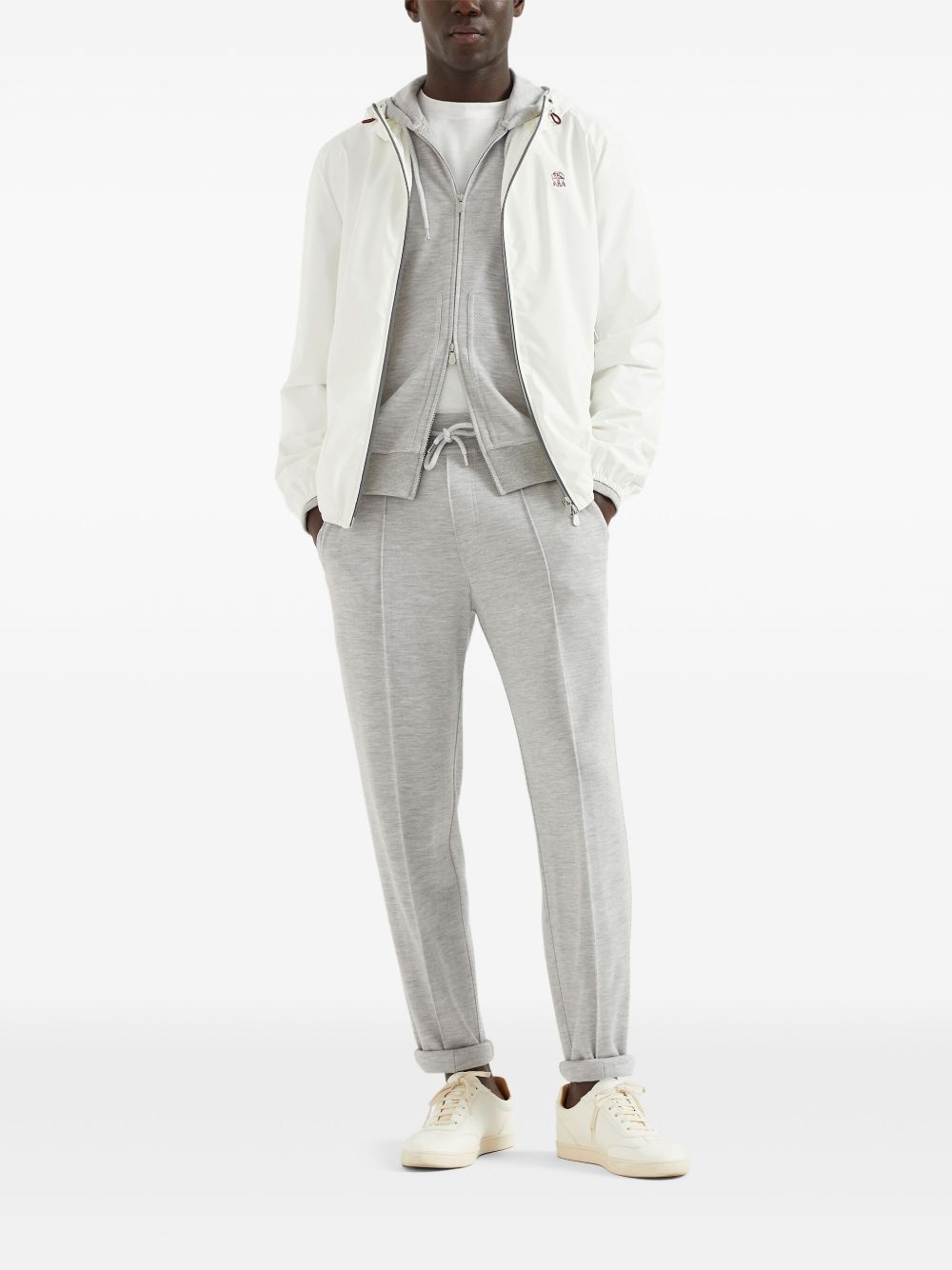 Nylon blouson jacket