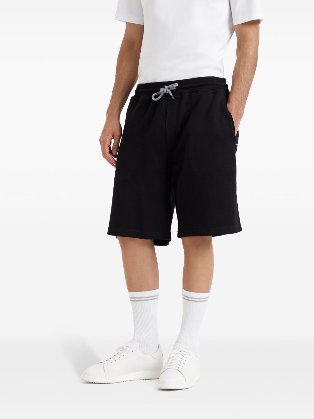 Cotton blend bermuda shorts