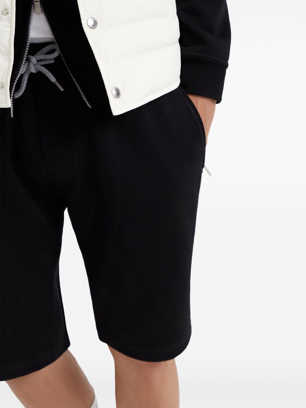 Cotton blend bermuda shorts