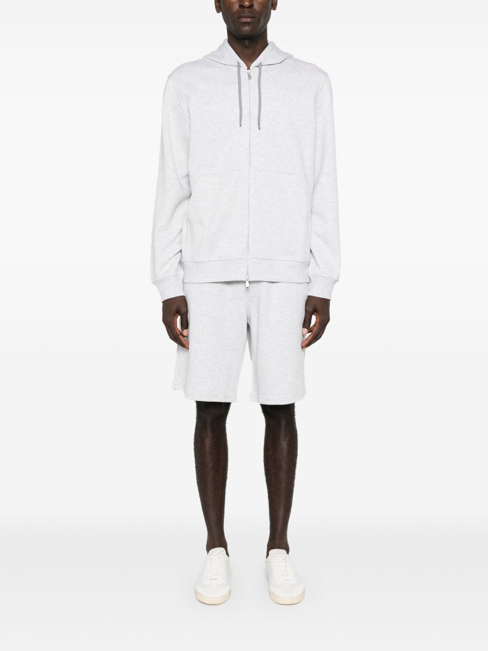 Cotton blend bermuda shorts