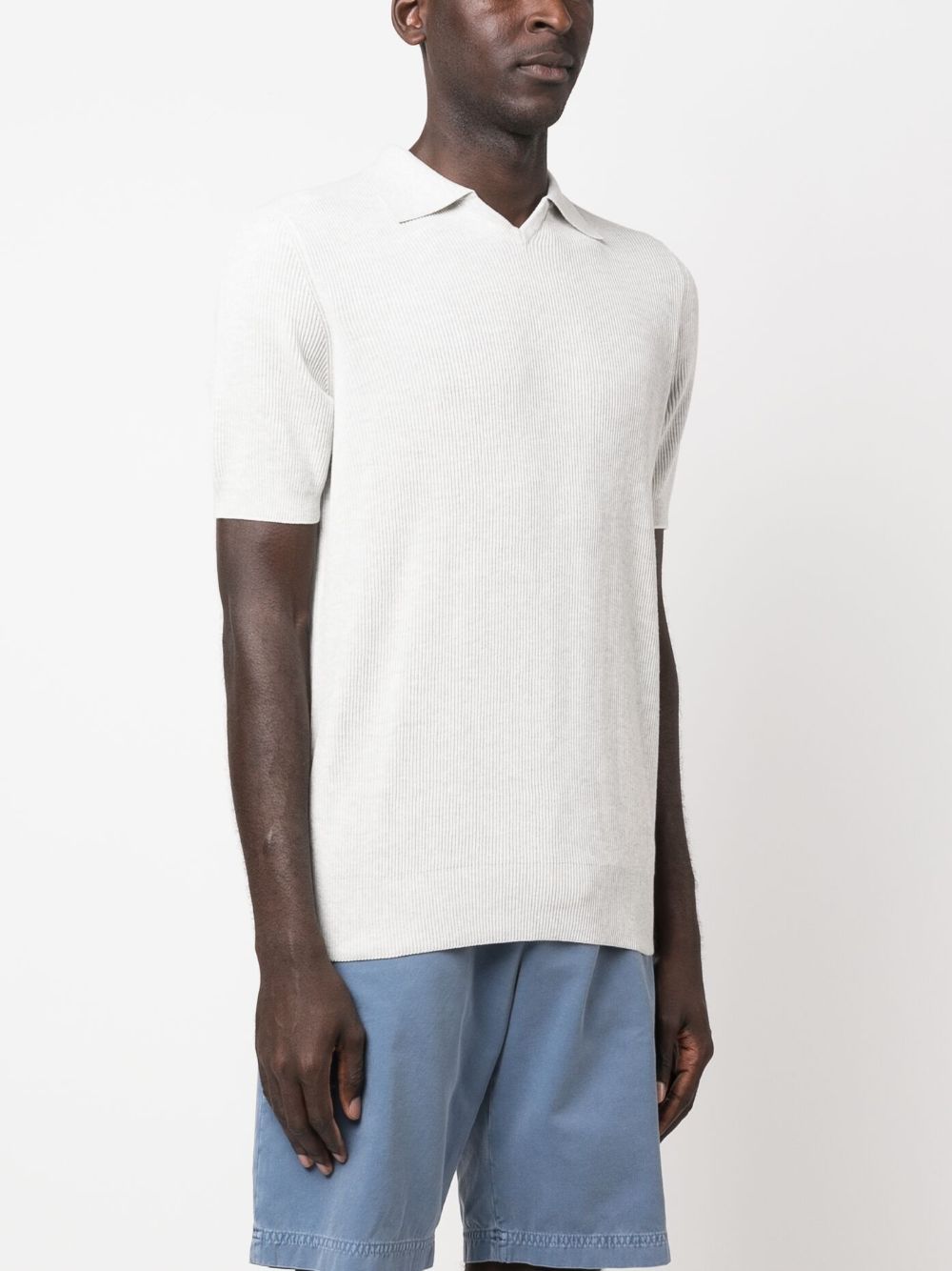 Cotton polo sweater