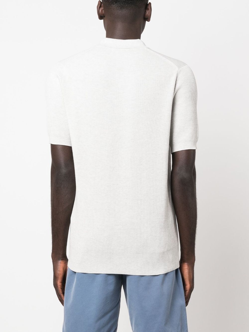 Cotton polo sweater