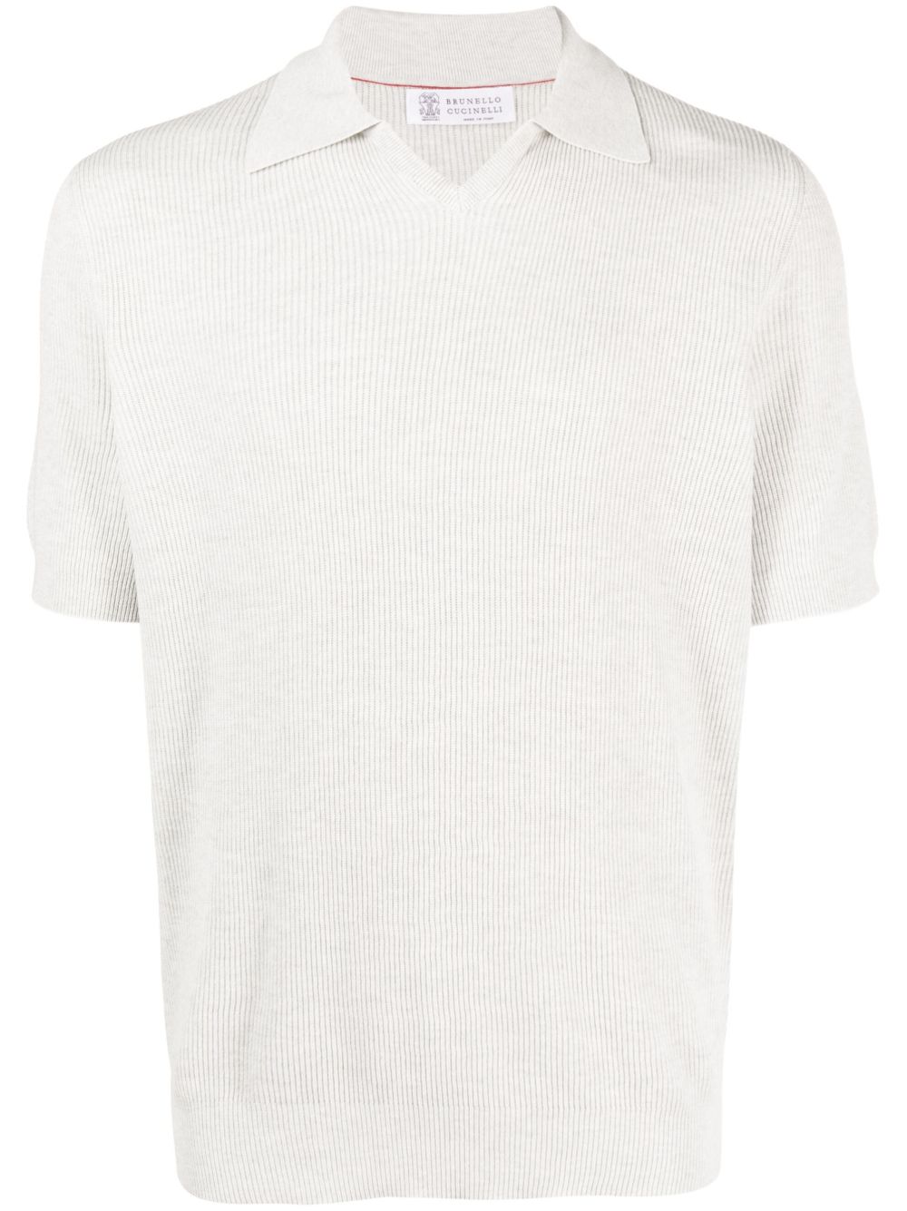 Cotton polo sweater
