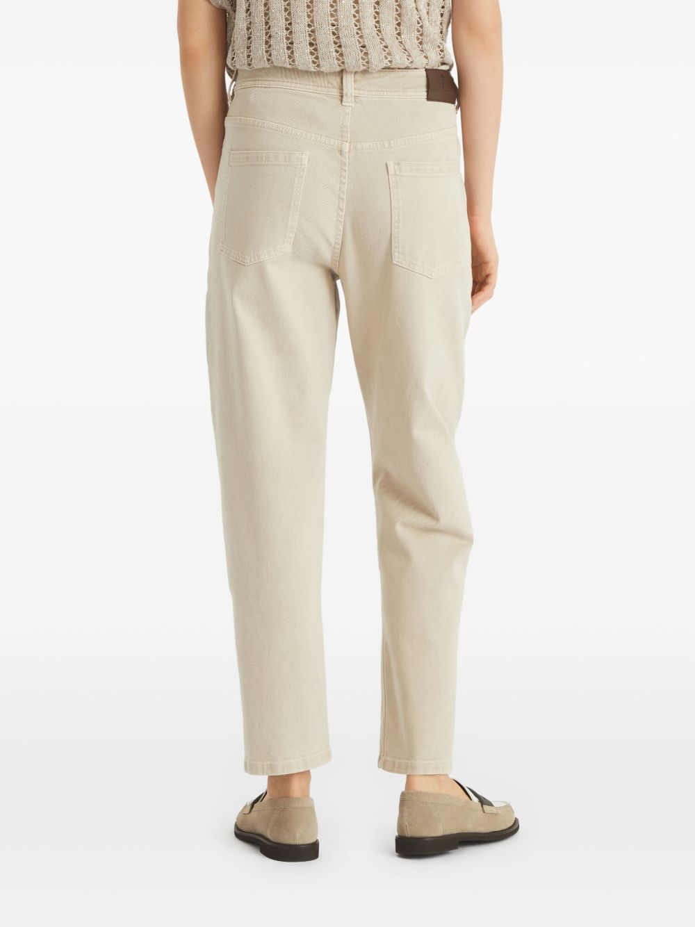 Denim baggy trousers