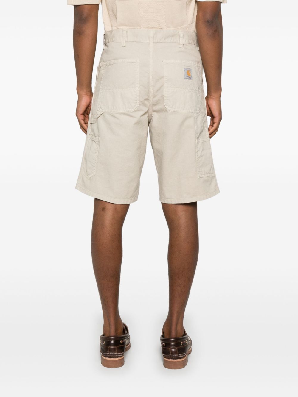 Single knee cotton shorts