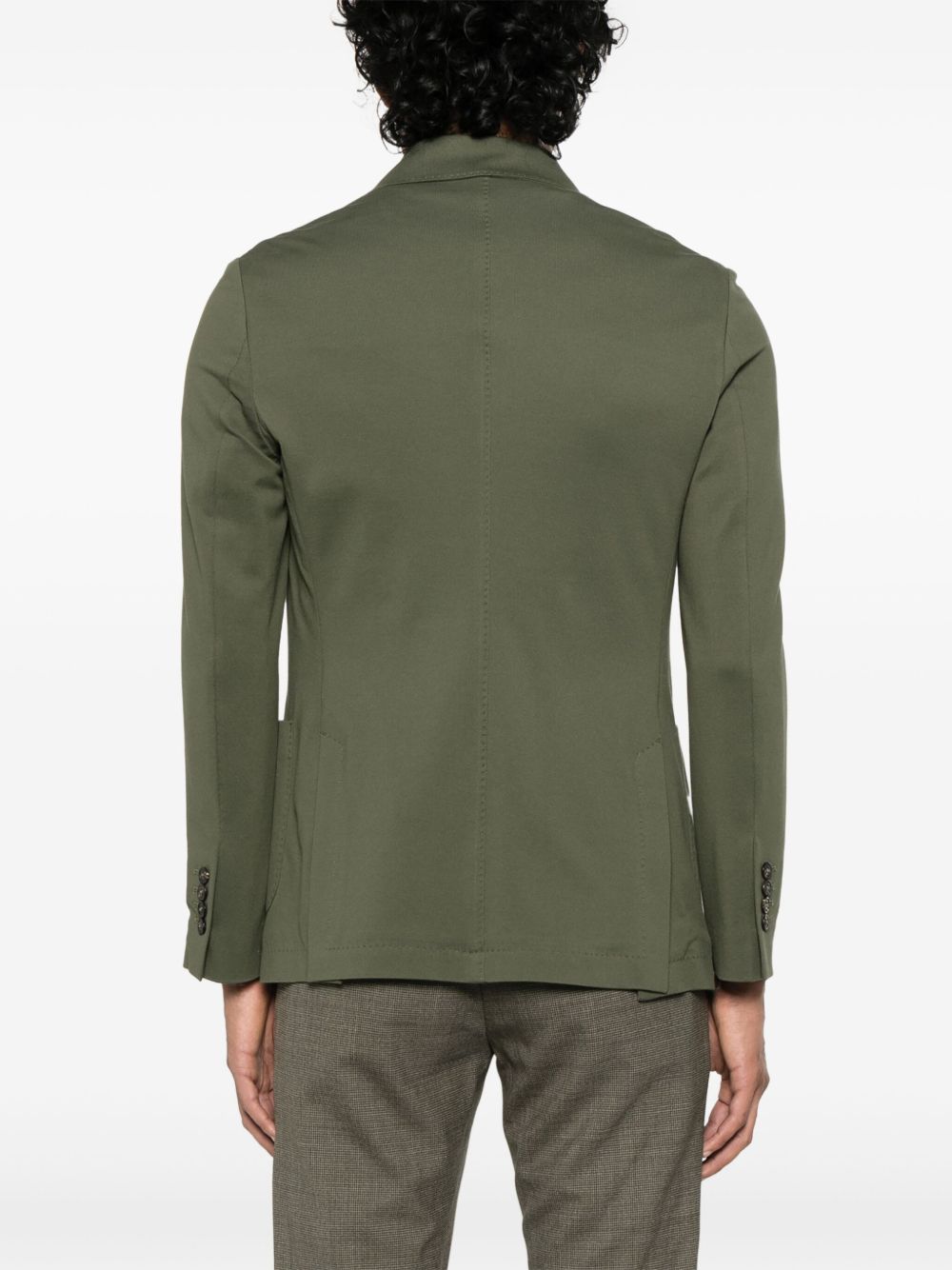 Cotton double-breasted jacket
