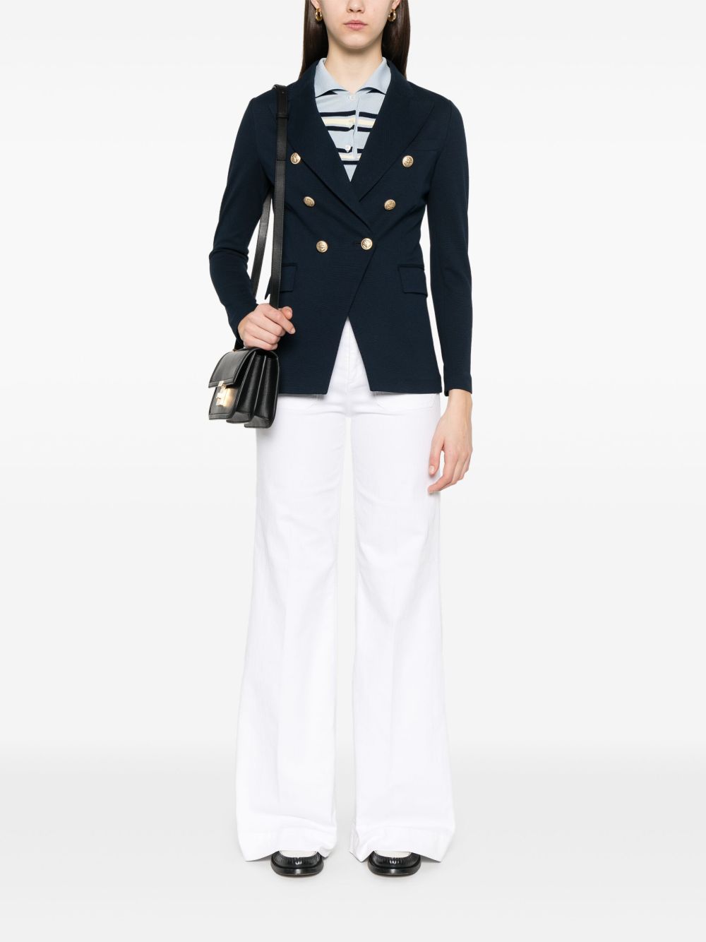 Cotton double-breasted jacket