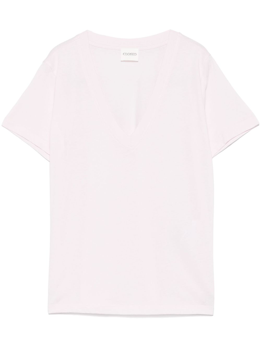 Cotton v-necked t-shirt