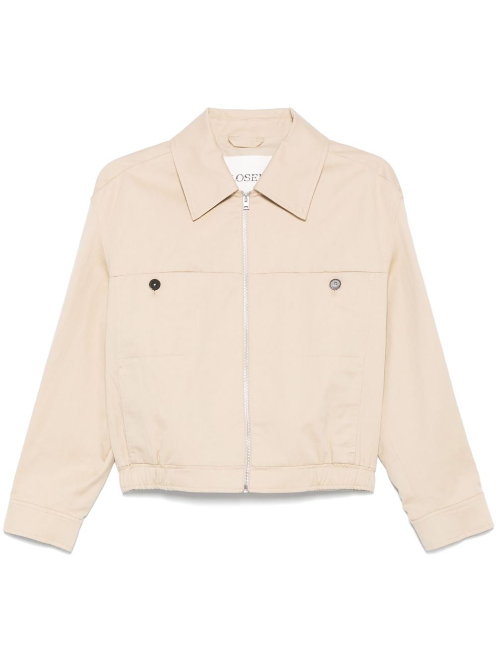 Cotton and linen blend short jacket