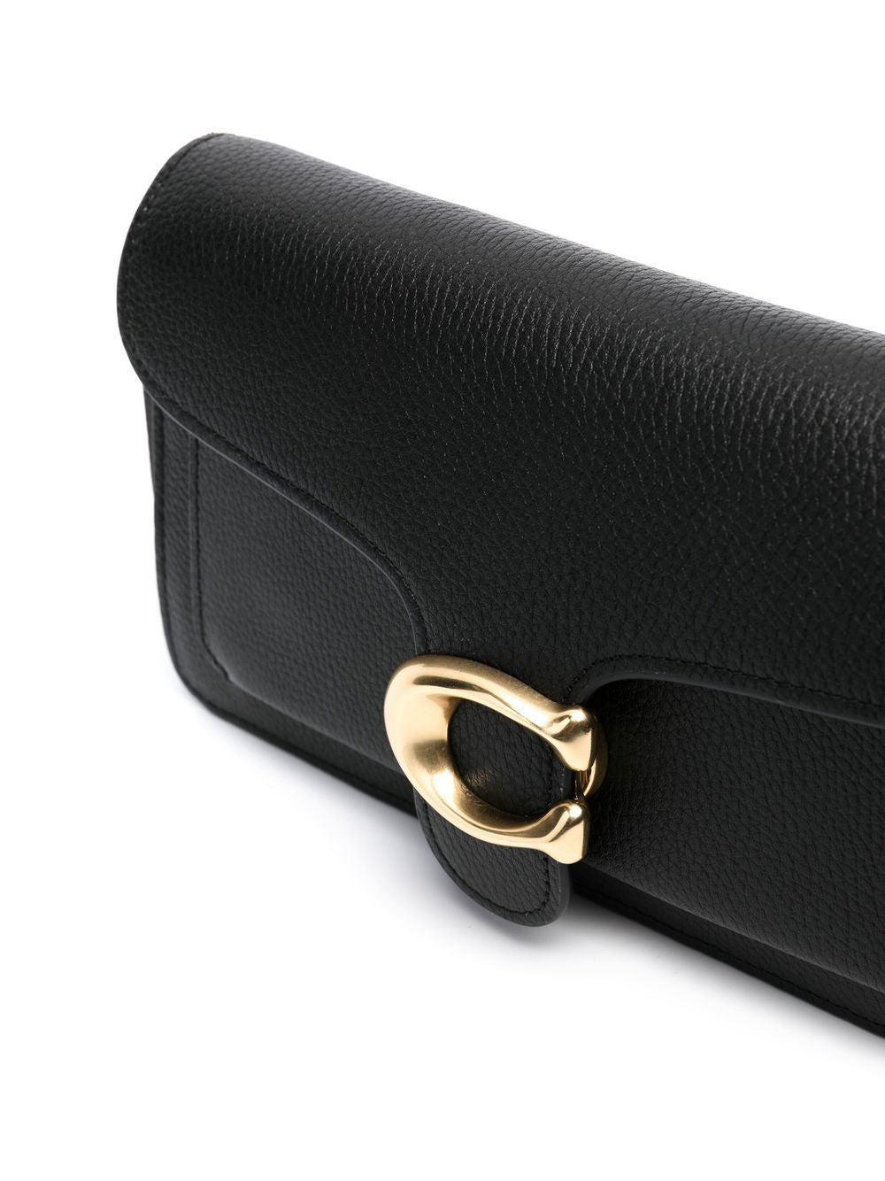 Tabby chain leather clutch