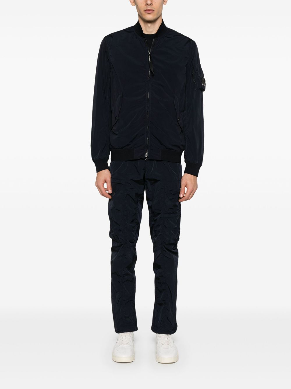 Nylon bomber jacket