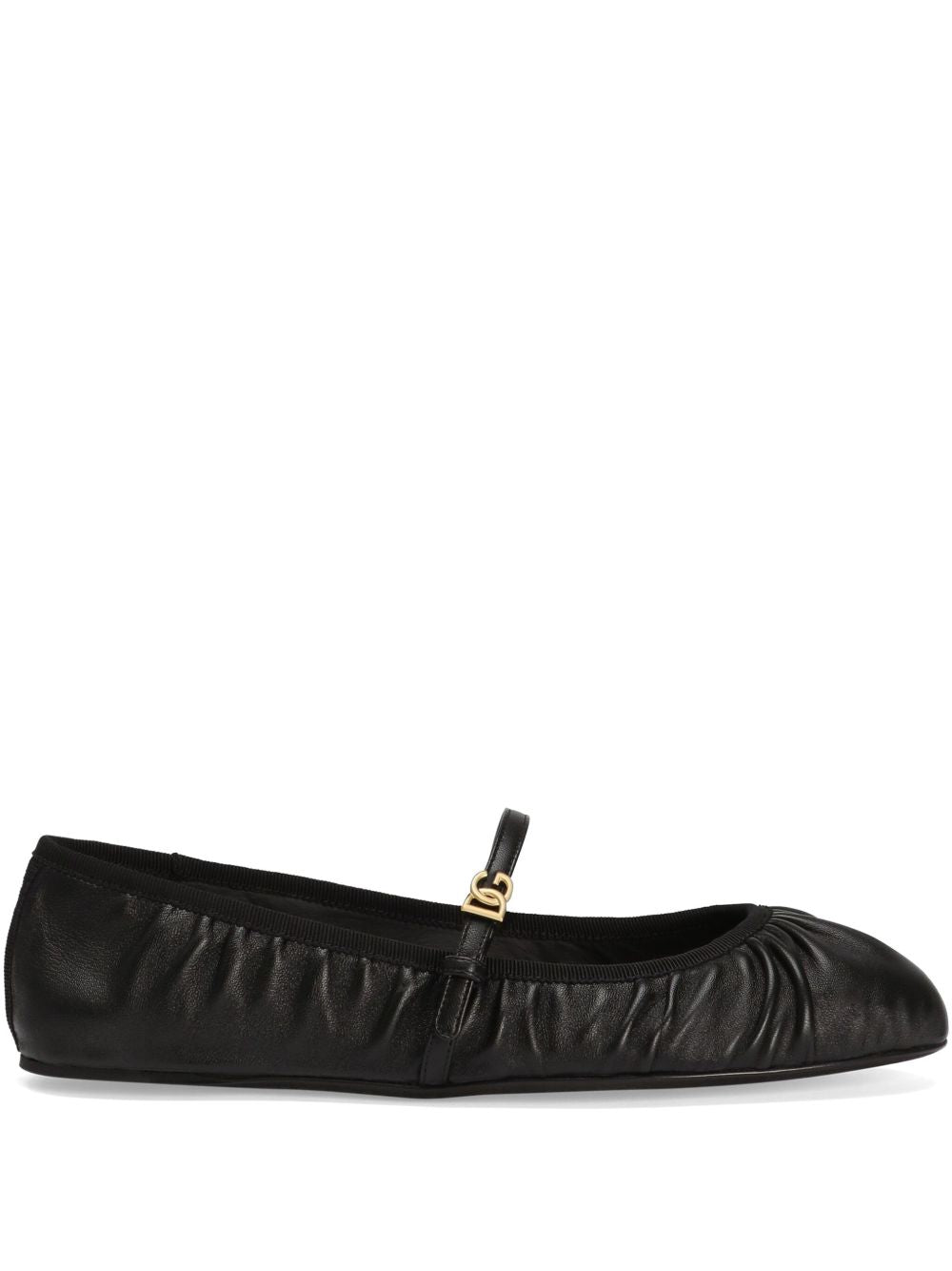 Leather ballet flats