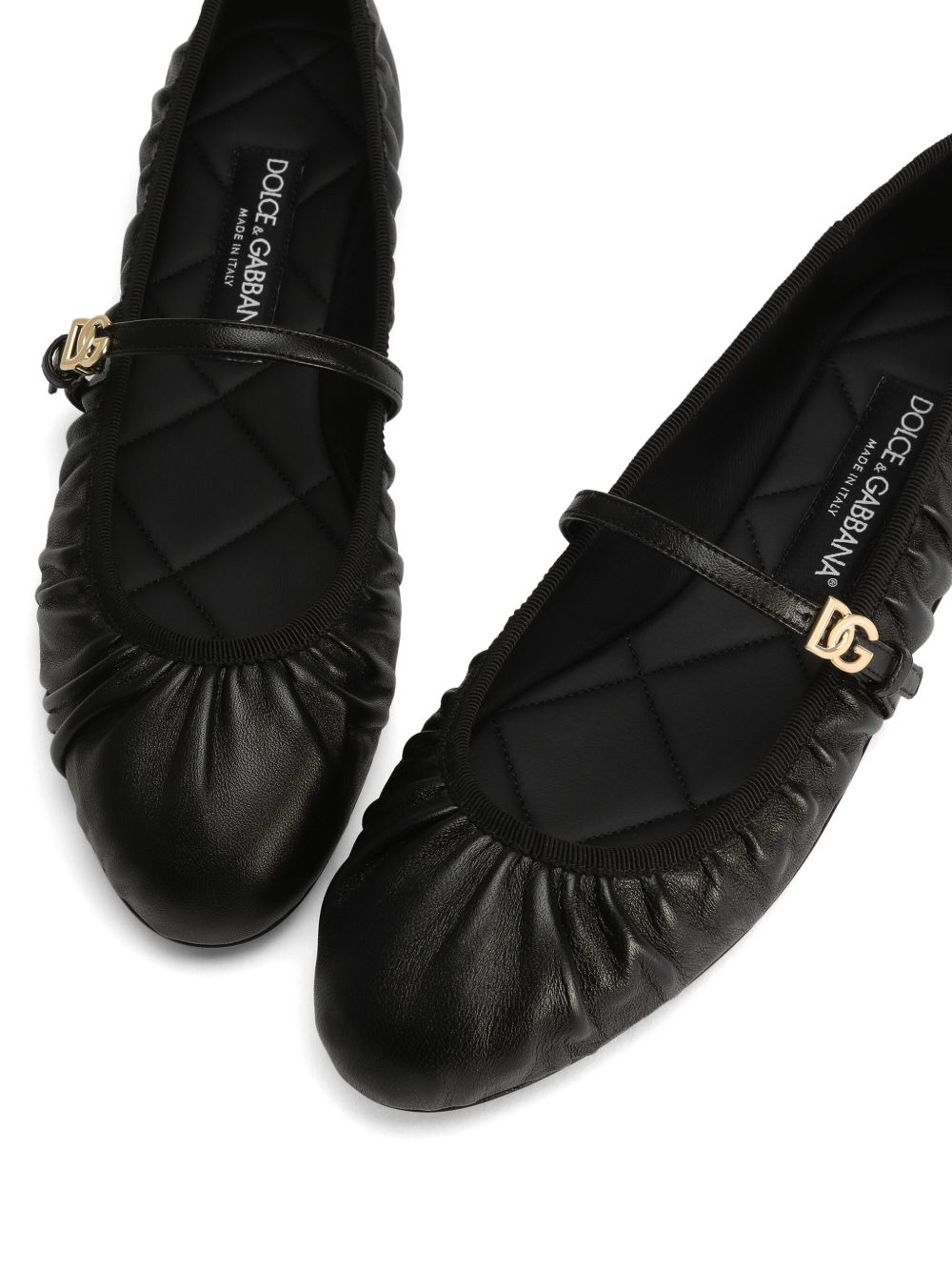 Leather ballet flats