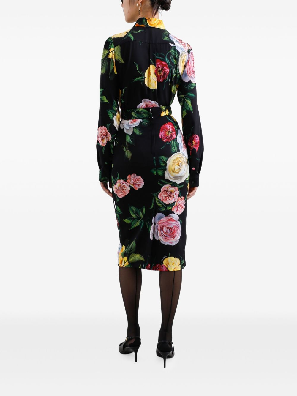 Printed silk shirt