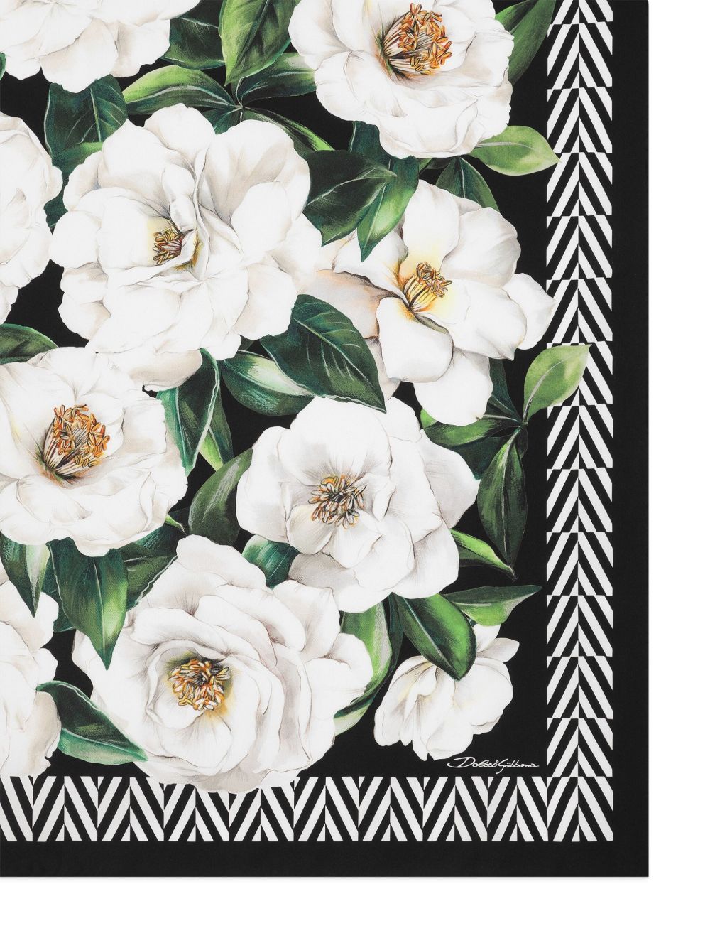 Printed silk foulard