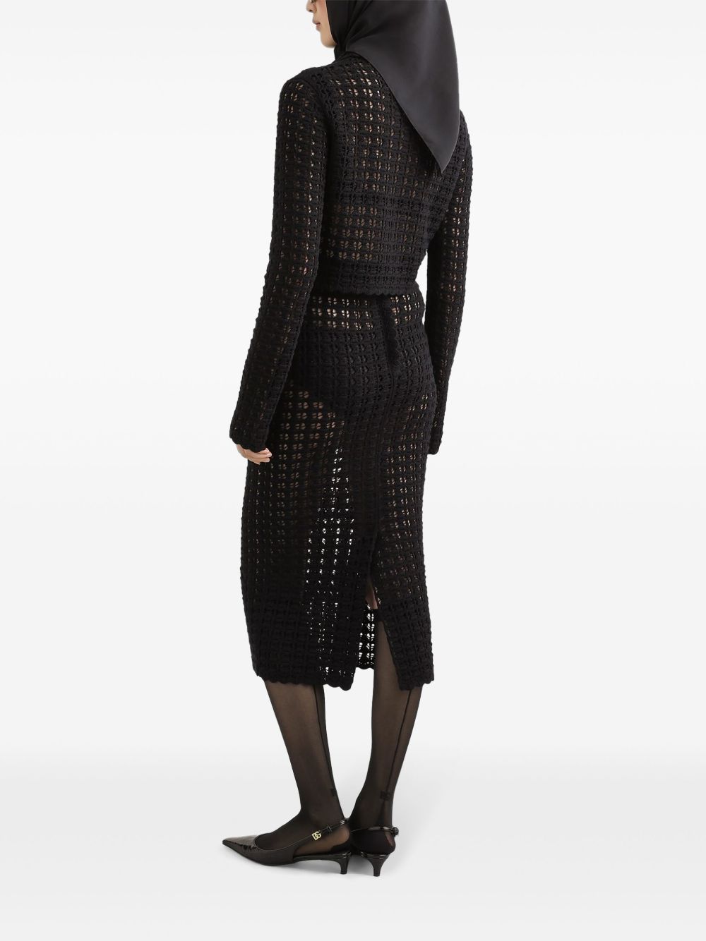 Wol midi skirt