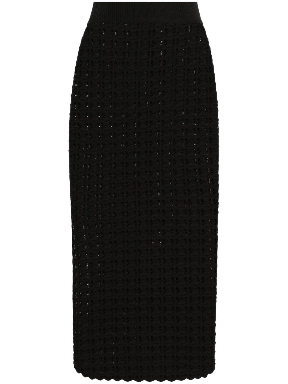Wol midi skirt