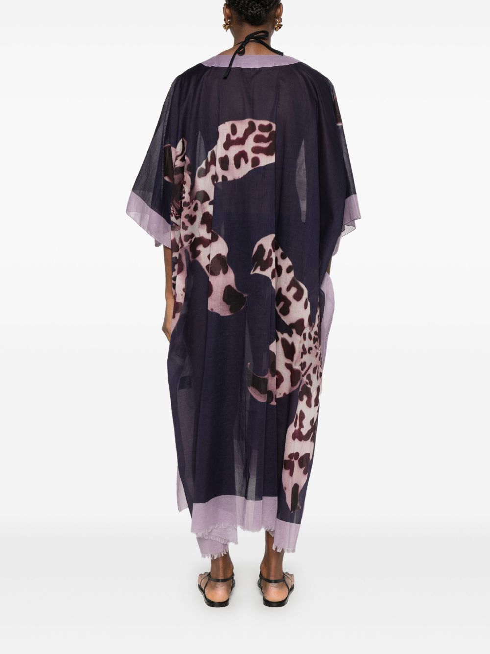 Printed kaftan dress