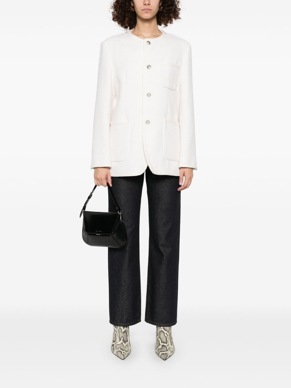 Tweed oversized jacket