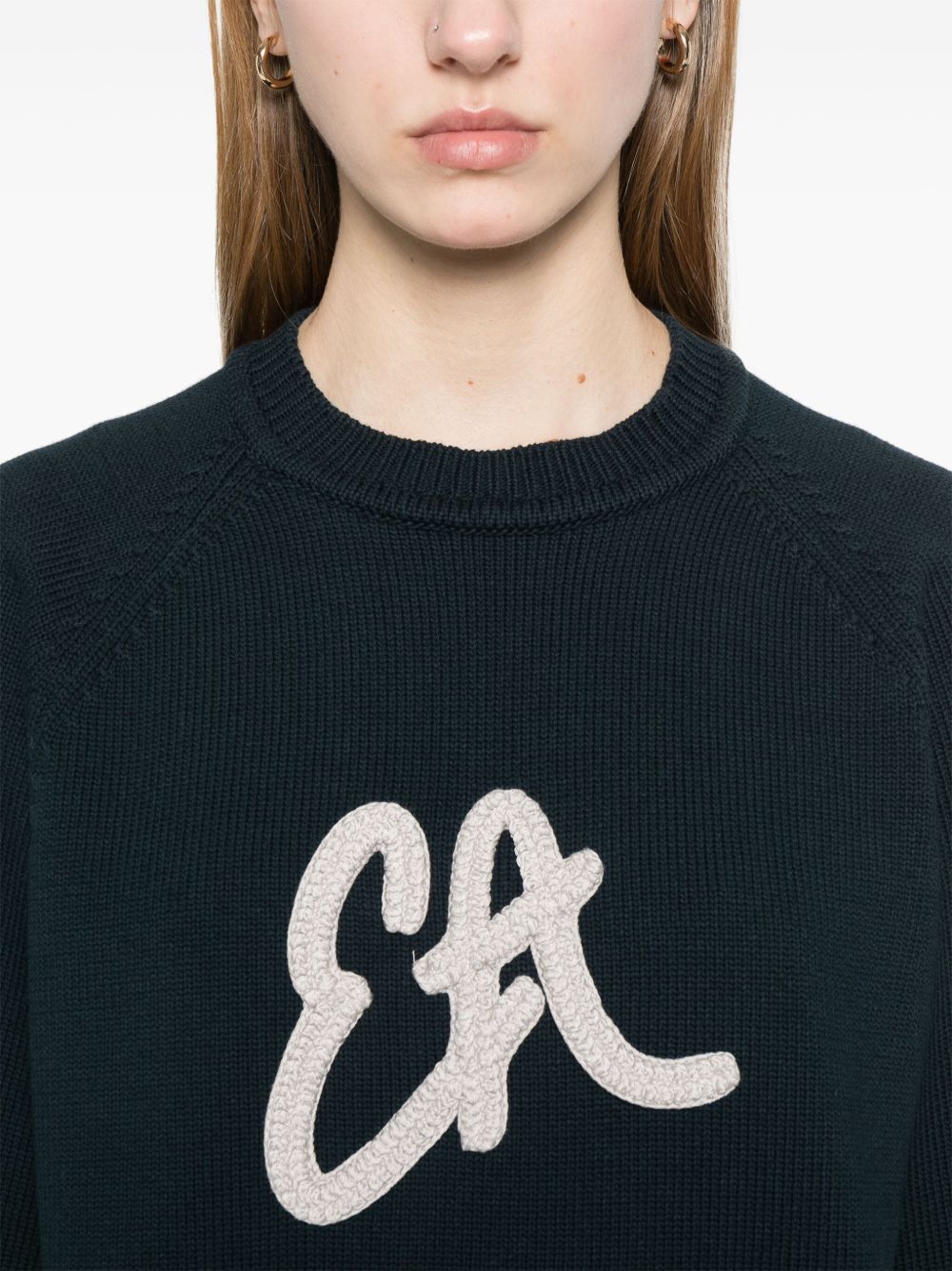 Logo cotton blend sweatshirt