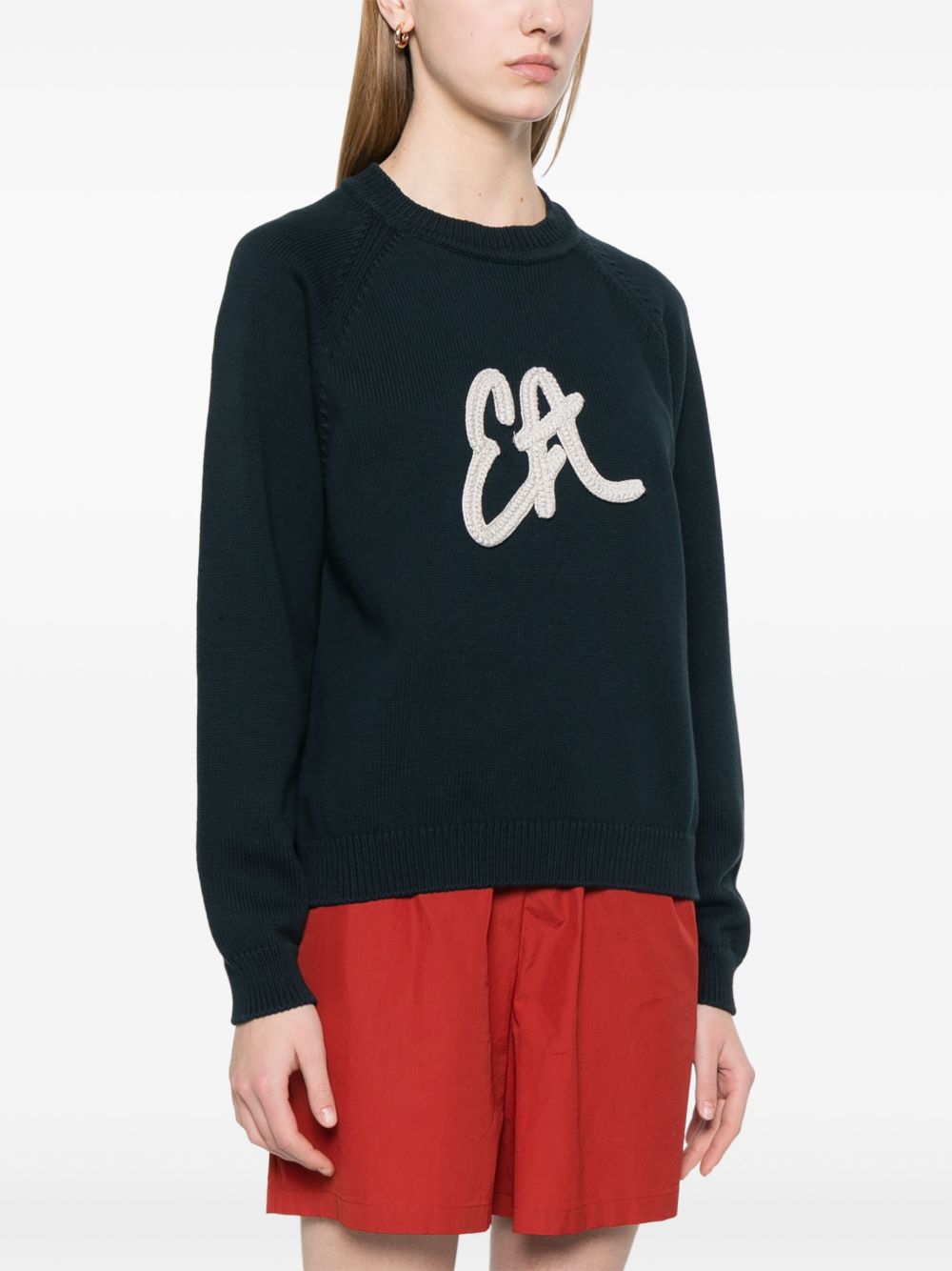 Logo cotton blend sweatshirt