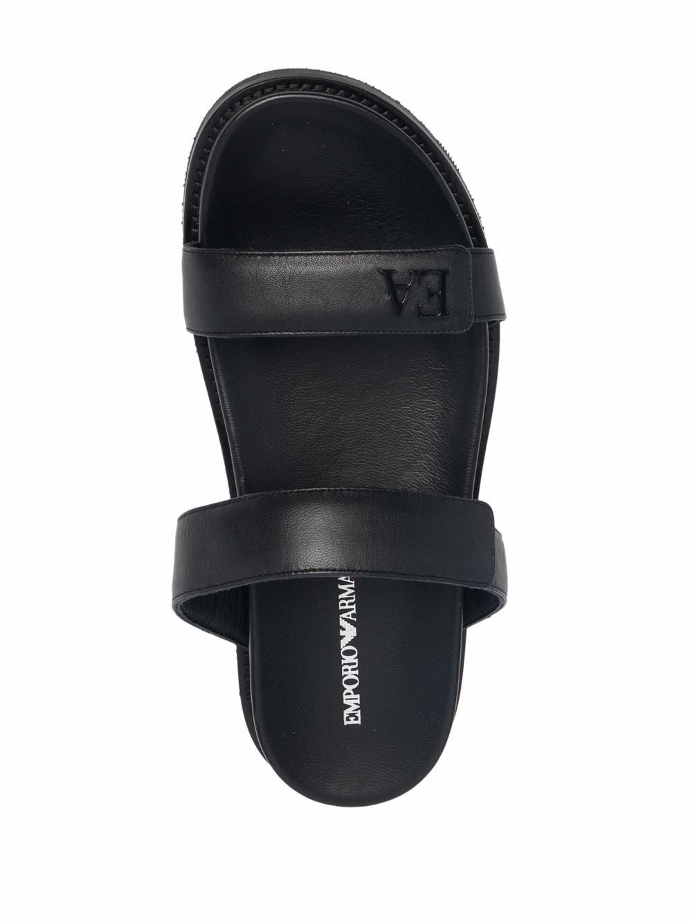 Leather flat sandals