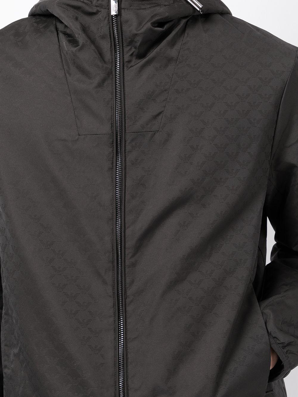 Allover logo blouson jacket