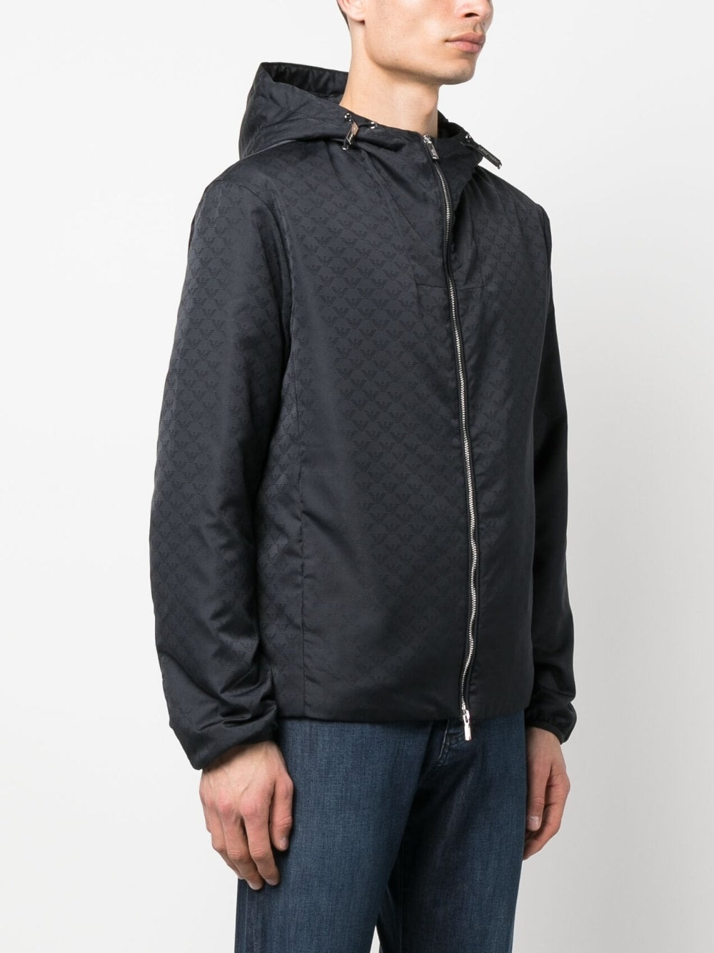Allover logo blouson jacket
