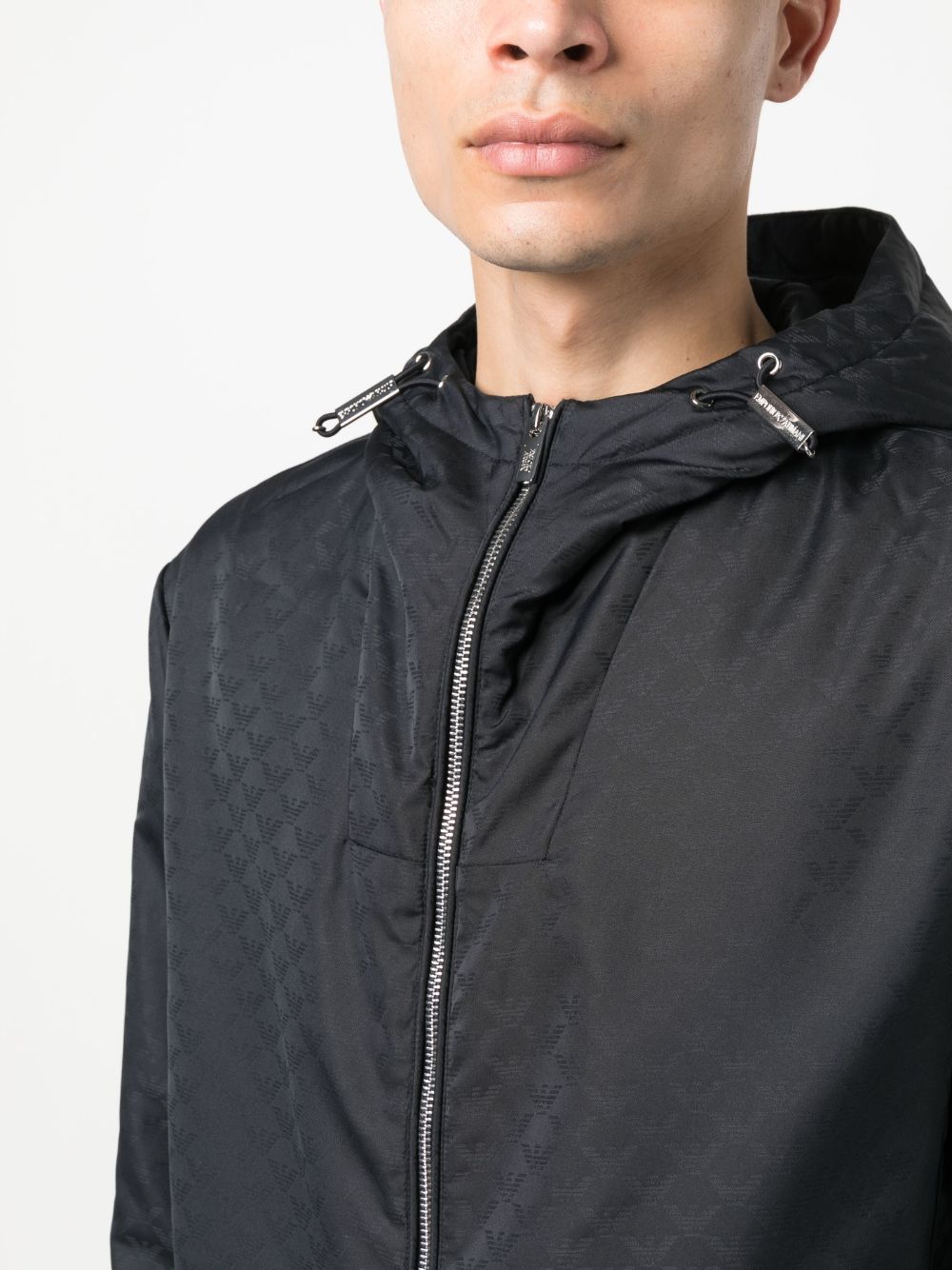 Allover logo blouson jacket