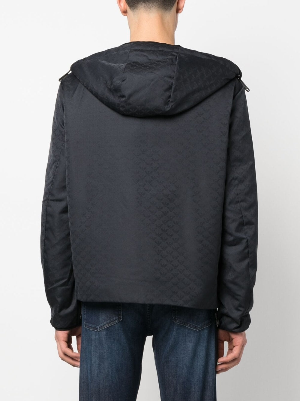 Allover logo blouson jacket