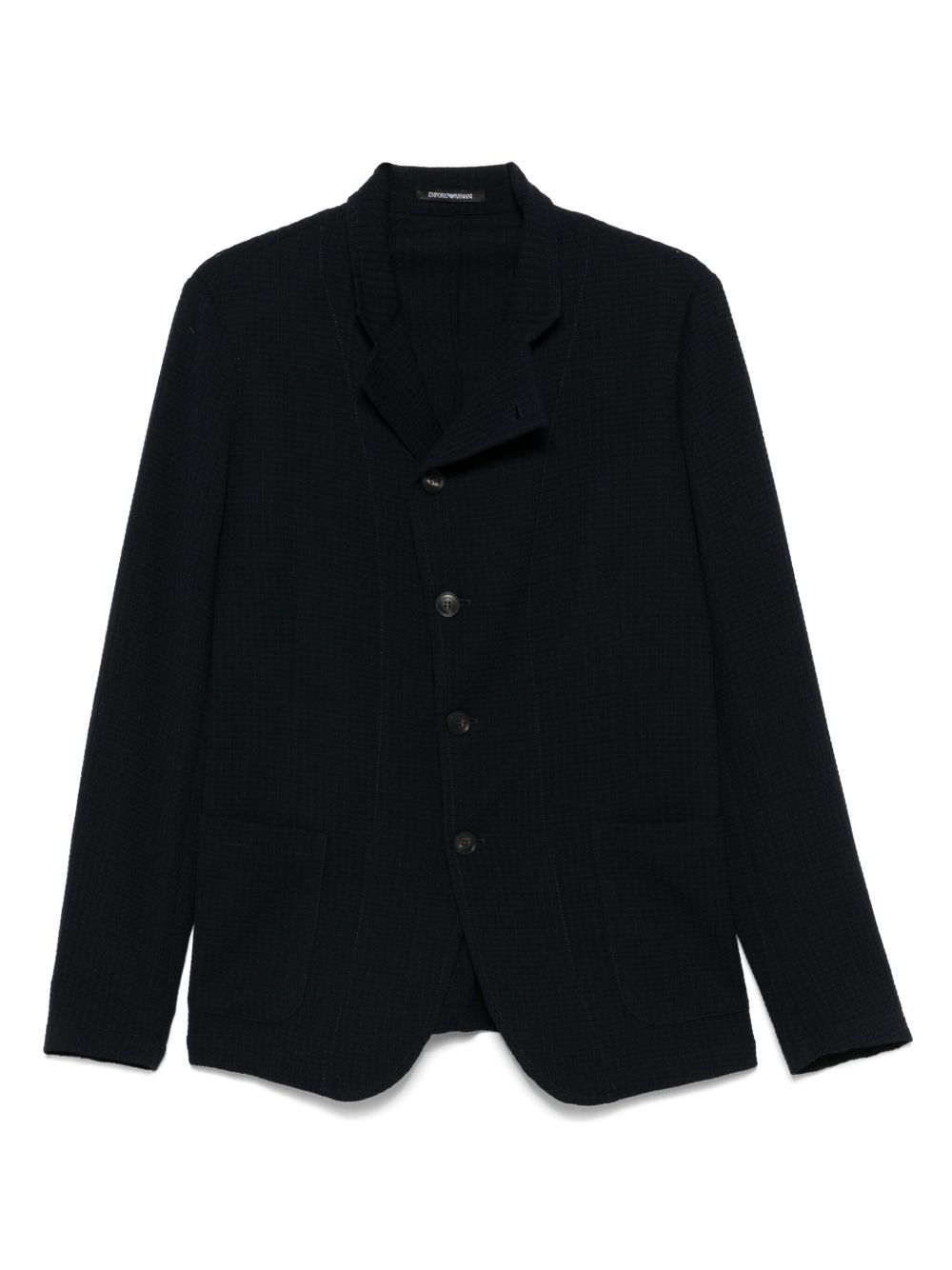 Wool single-breasted blazer jacket