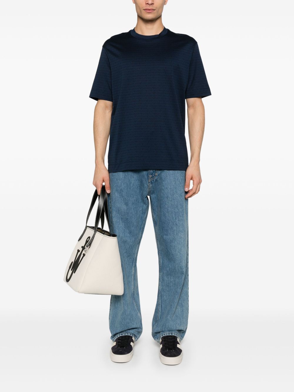 Allover logo cotton t-shirt