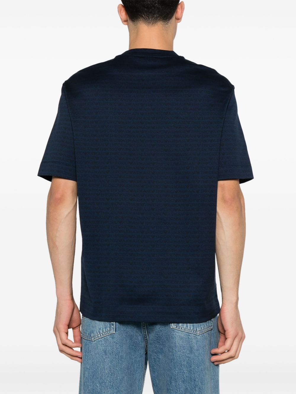 Allover logo cotton t-shirt