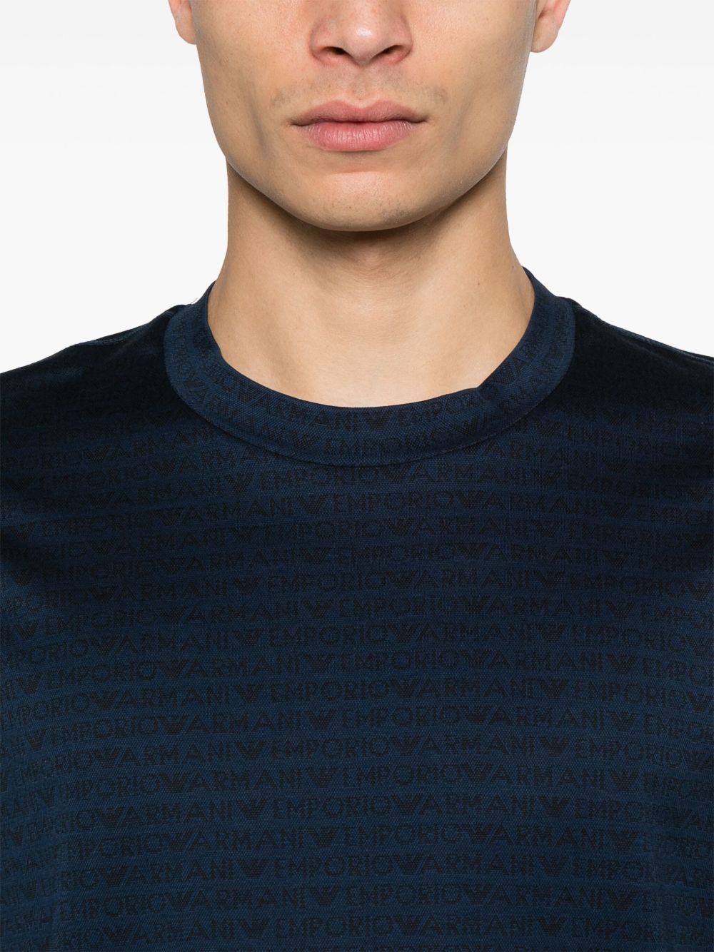 Allover logo cotton t-shirt