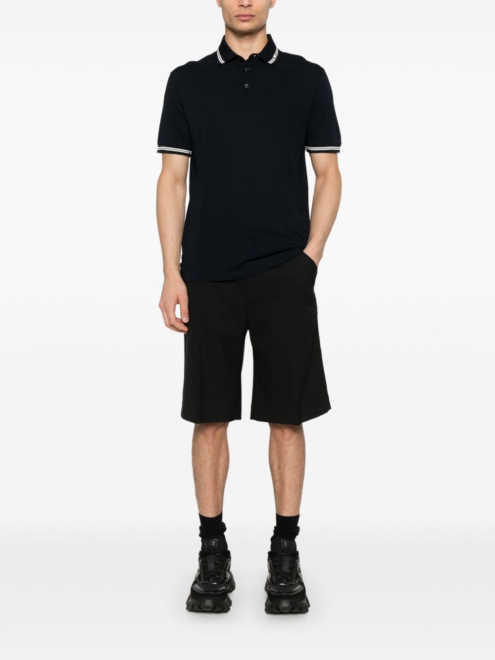 Logo cotton polo shirt