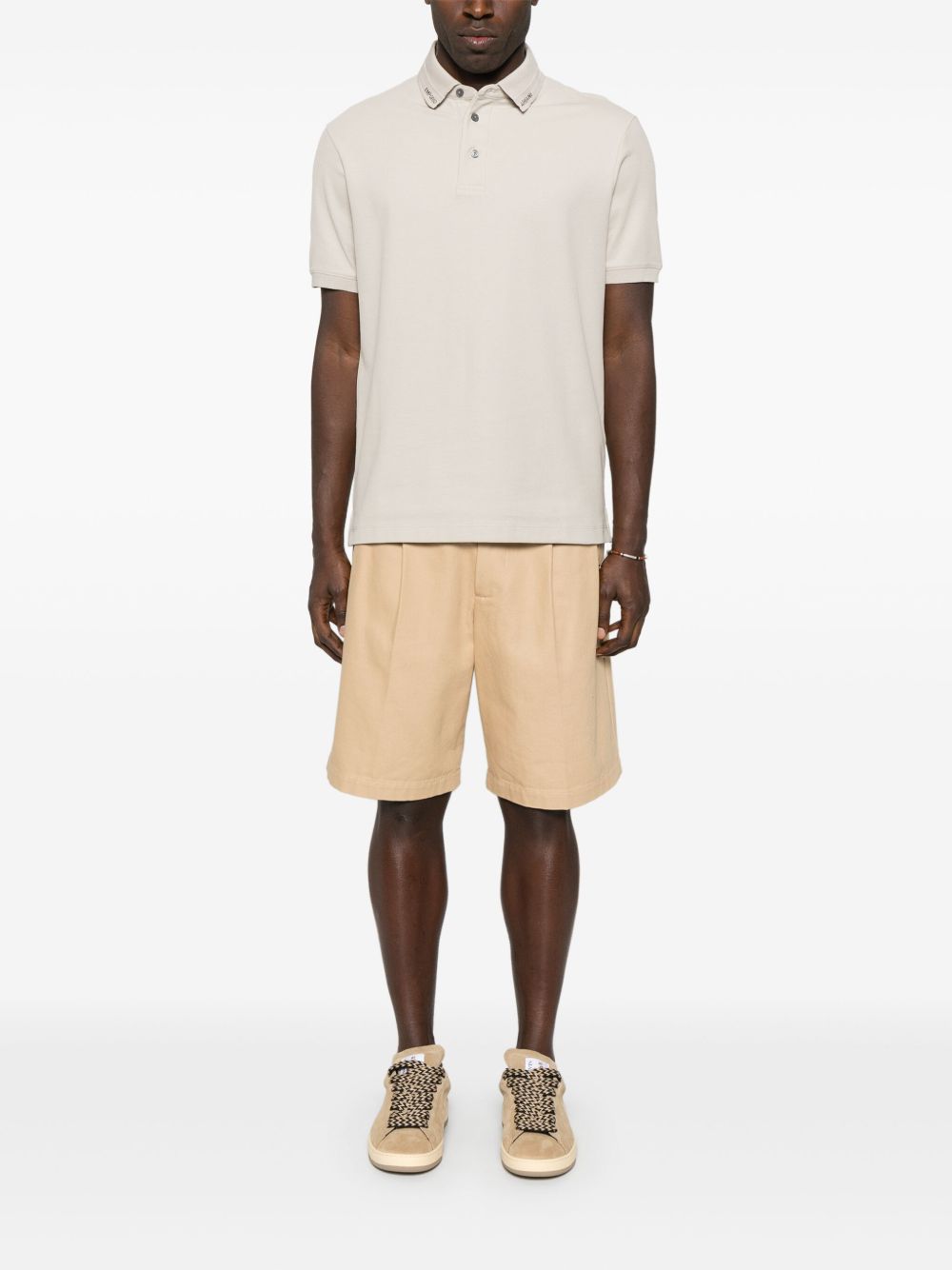 Logo cotton polo shirt