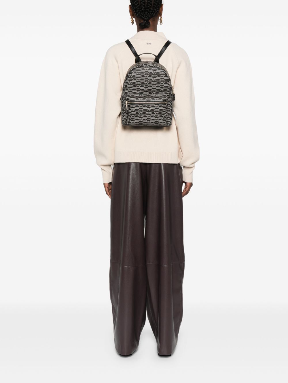 Allover logo backpack