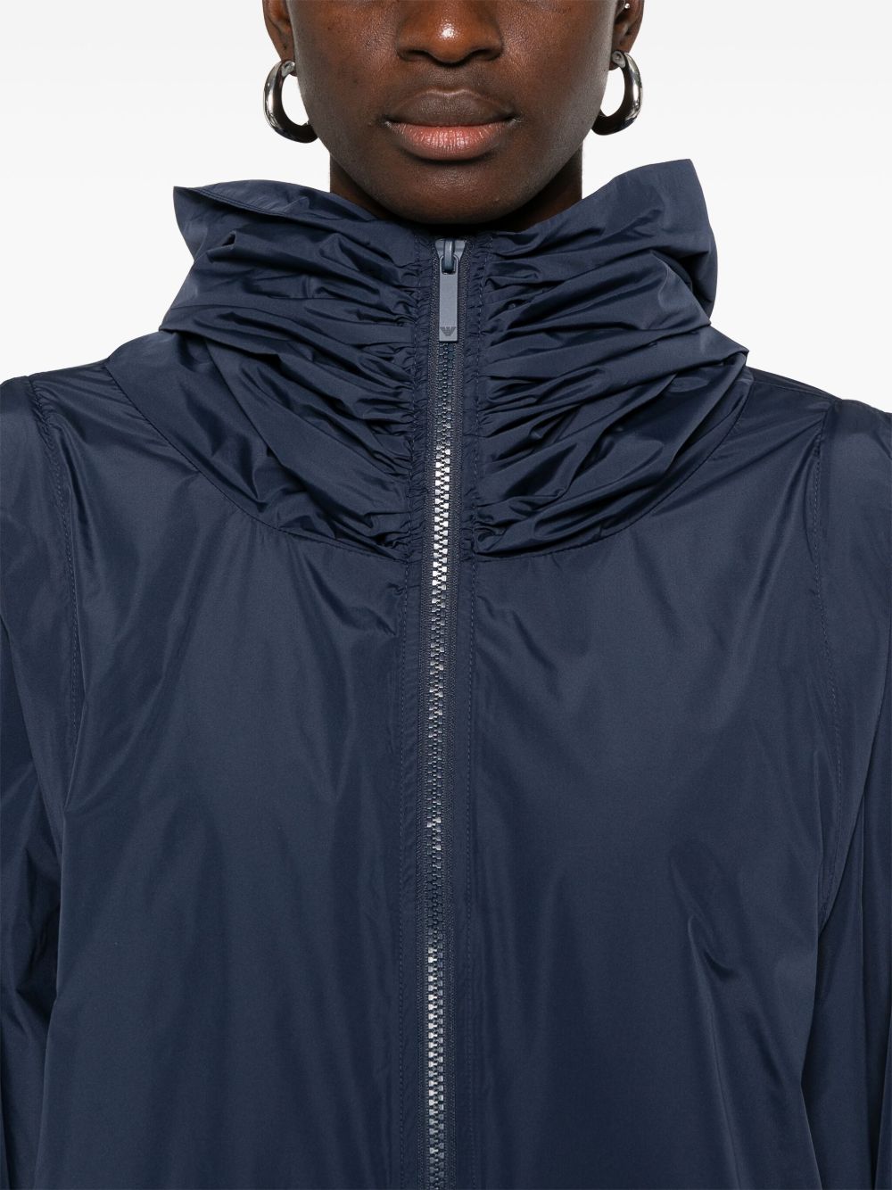 Hooded blouson jacket