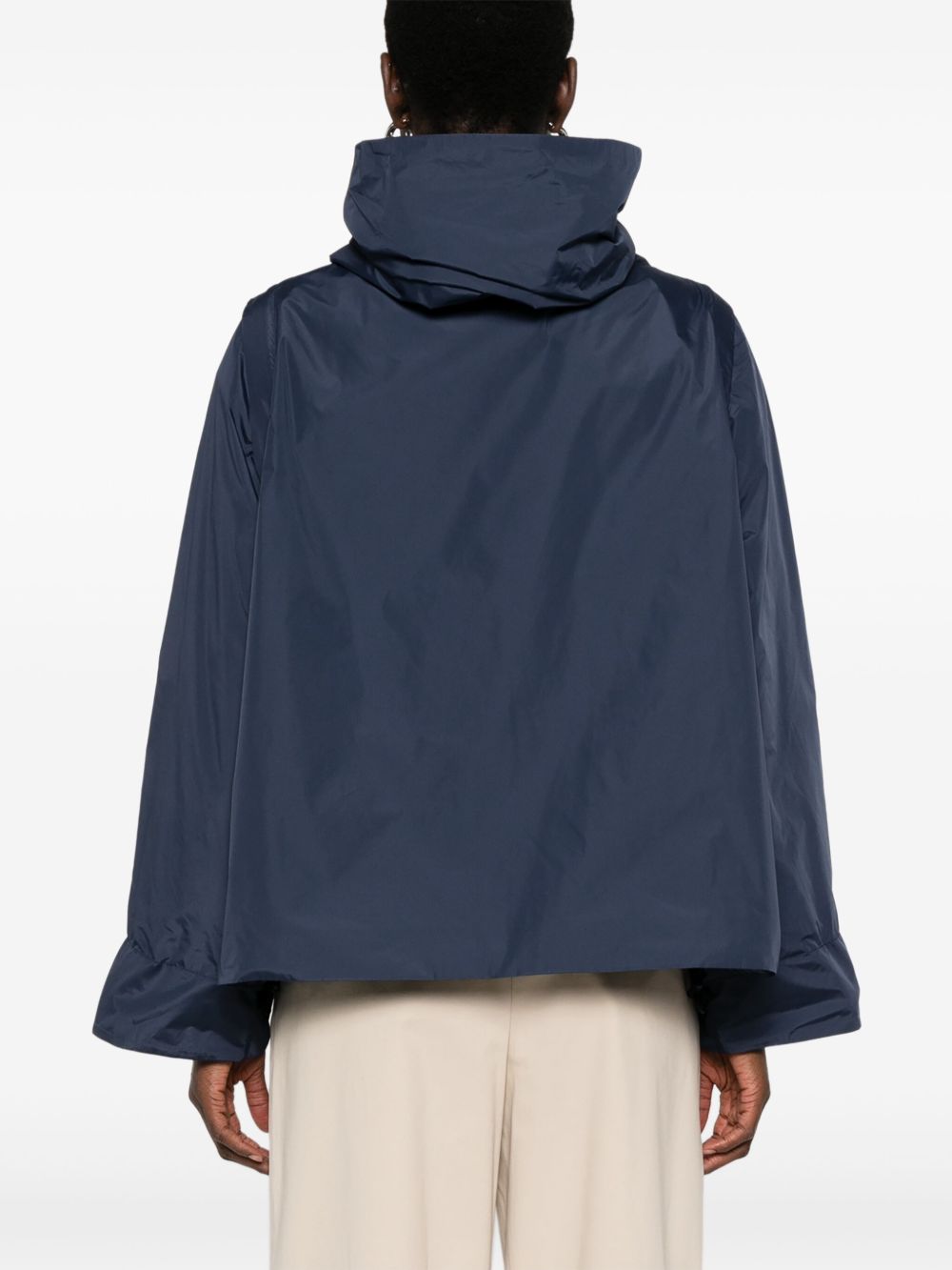 Hooded blouson jacket